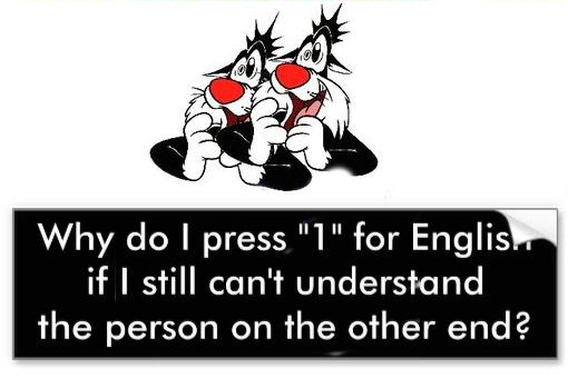 why do I press 1 for english
