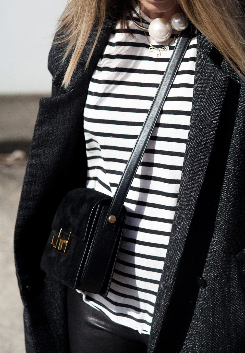 Chunky pearls and stripes Chunky pearls and stripes