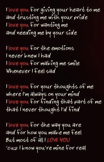 Things I Love about you Things I Love about you
