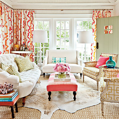 Colorful & Bright Living Room