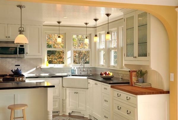 Kitchen with a Corner Sink Kitchen with a Corner Sink