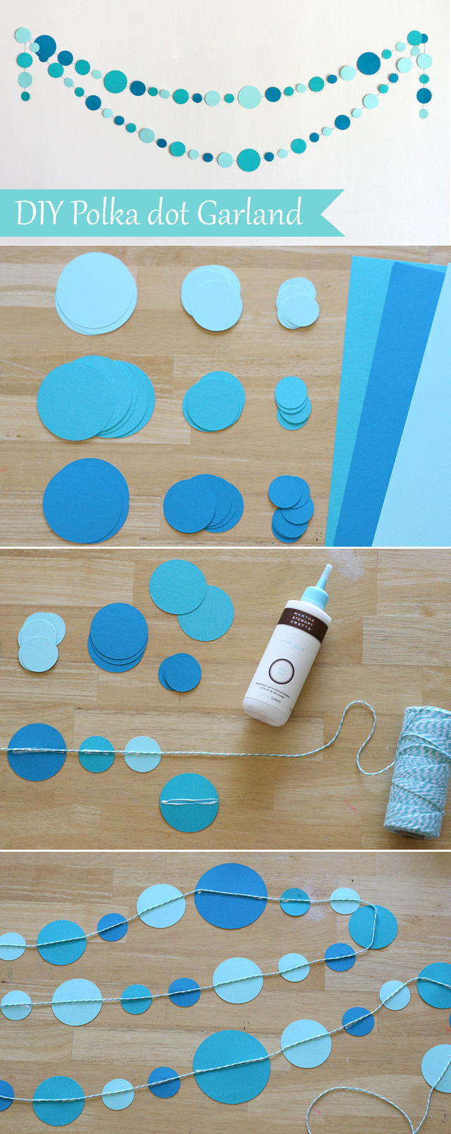 DIY Polka Dot Garland