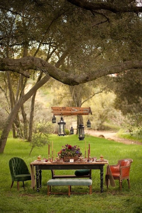 Dinner in the garden