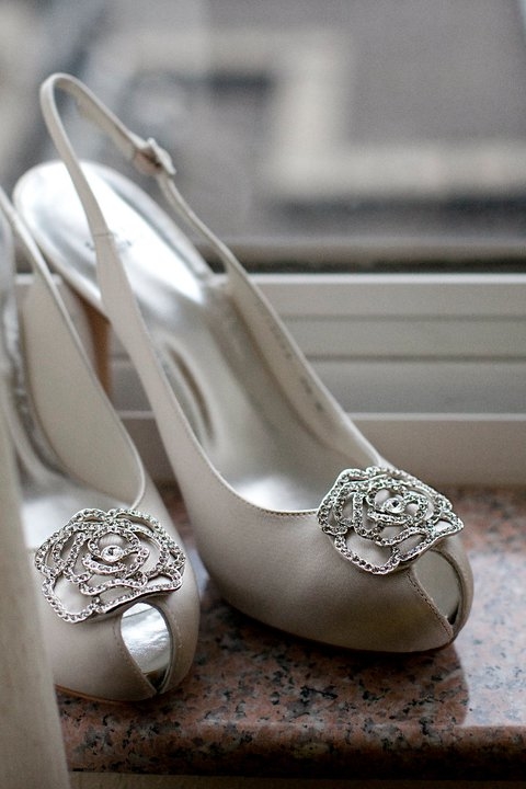Silver Bridal High Heels