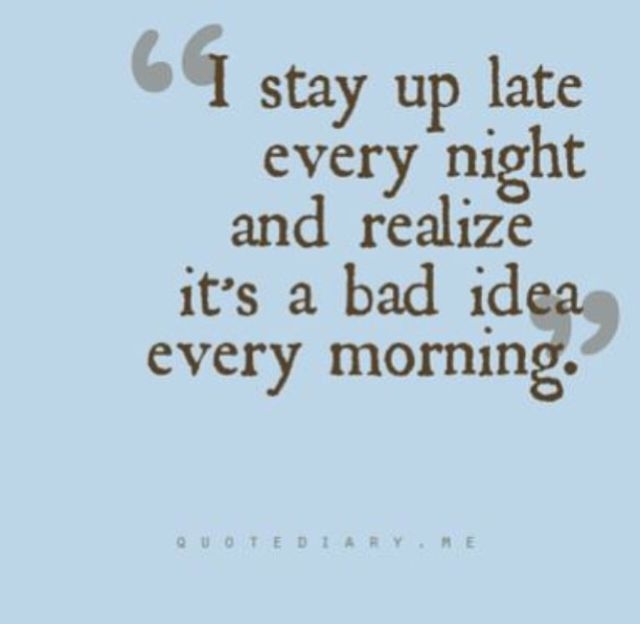 I stay Up I stay Up