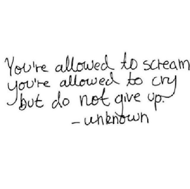 Your Allowed to Scream
