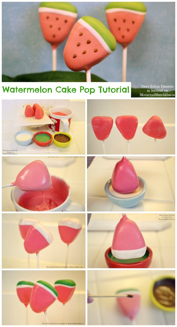 Watermelon Cake Pop Tutorial Watermelon Cake Pop Tutorial