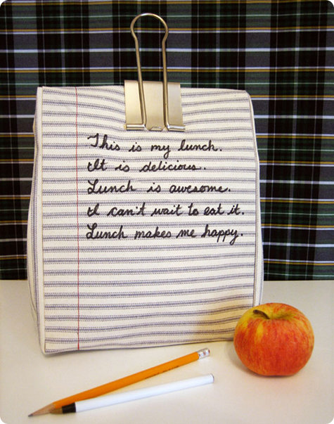 Notebook lunchbag Notebook lunchbag