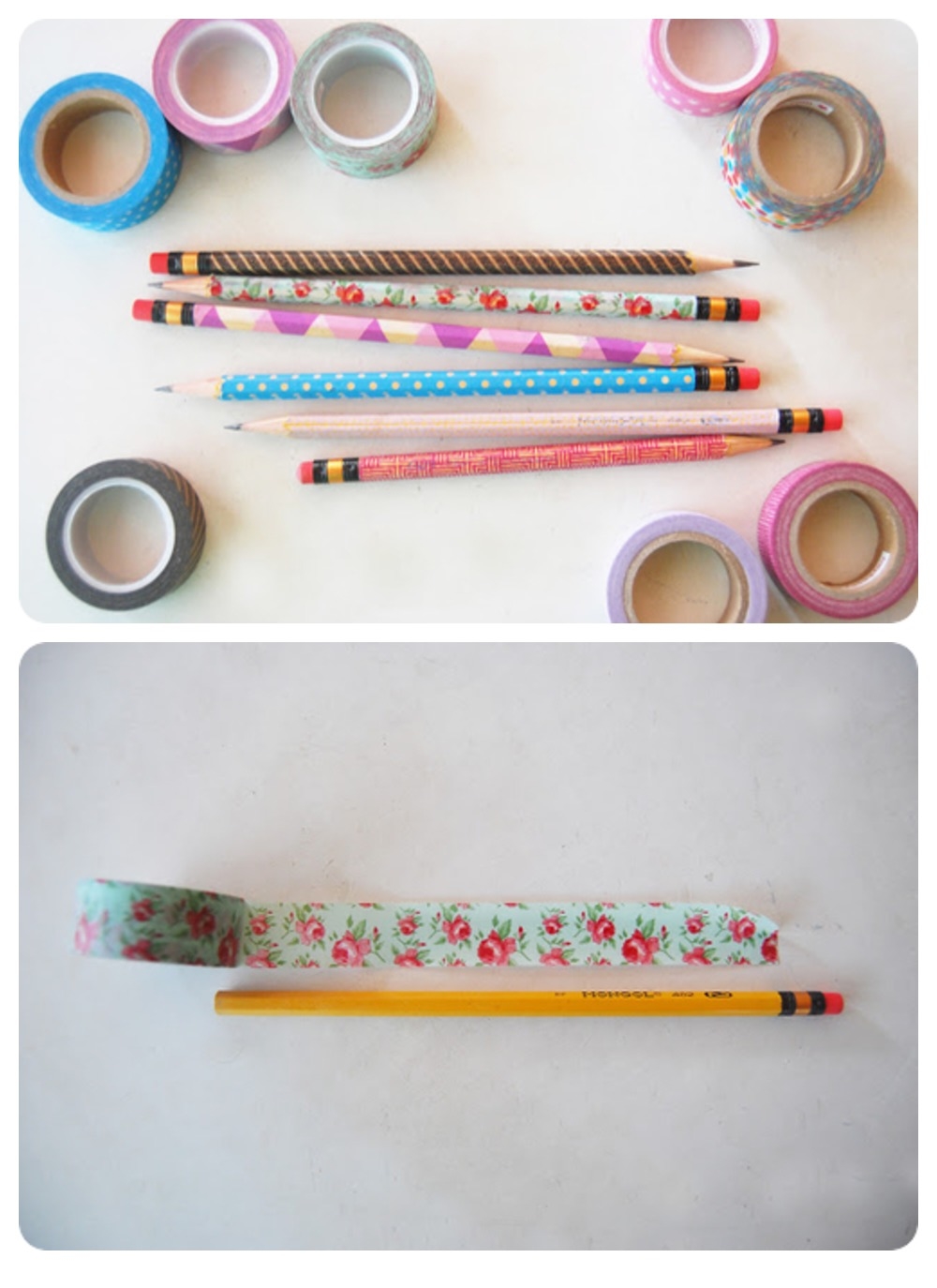 Pencils with Washi Tape