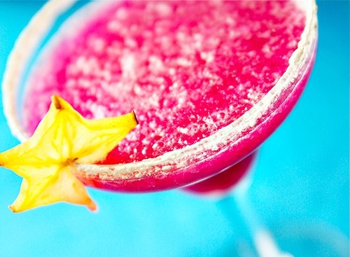 Frozen Pink Cocktail