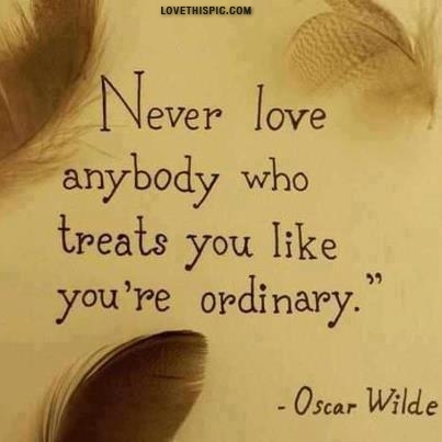 never love anybody...