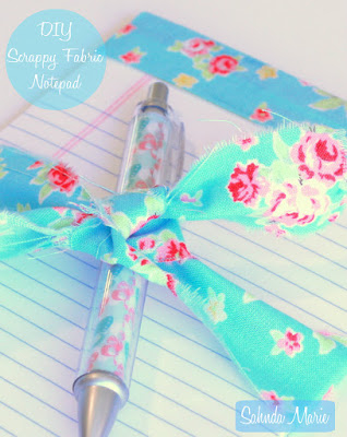 DIY Scrappy Fabric Notepad Tutorial