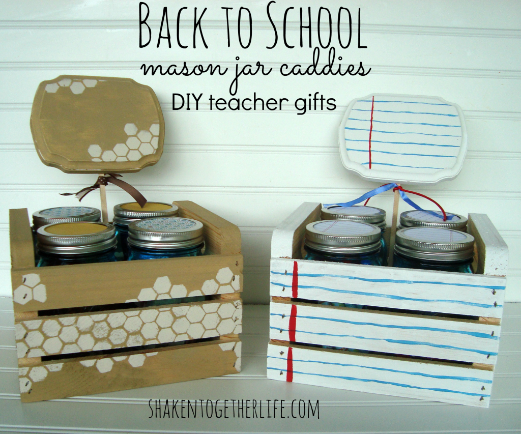 Back to School Teacher DIY Mason Jar Caddies Back to School Teacher DIY Mason Jar Caddies