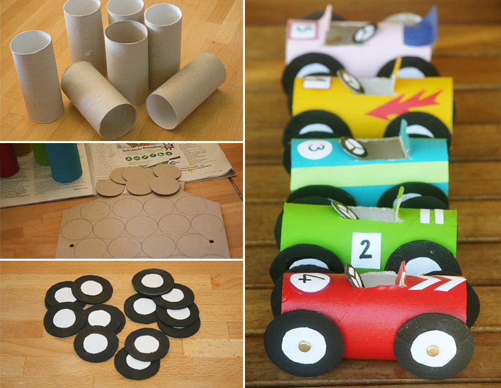 Toilet Paper Roll Race Cars Toilet Paper Roll Race Cars