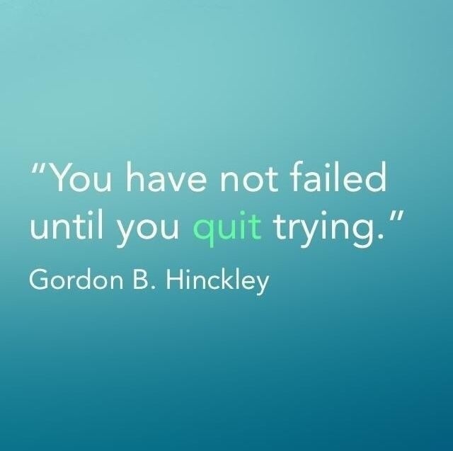 You Have Not Failed