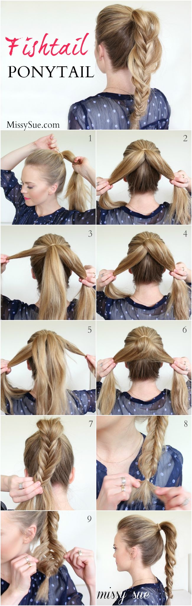 DIY Fishtail Ponytail DIY Fishtail Ponytail