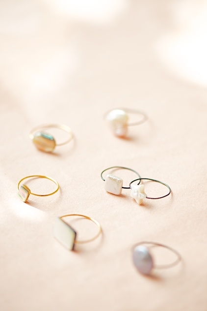 Wire Rings with beads Wire Rings with beads
