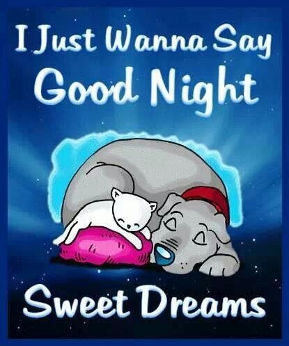I just want to say goodnight I just want to say goodnight