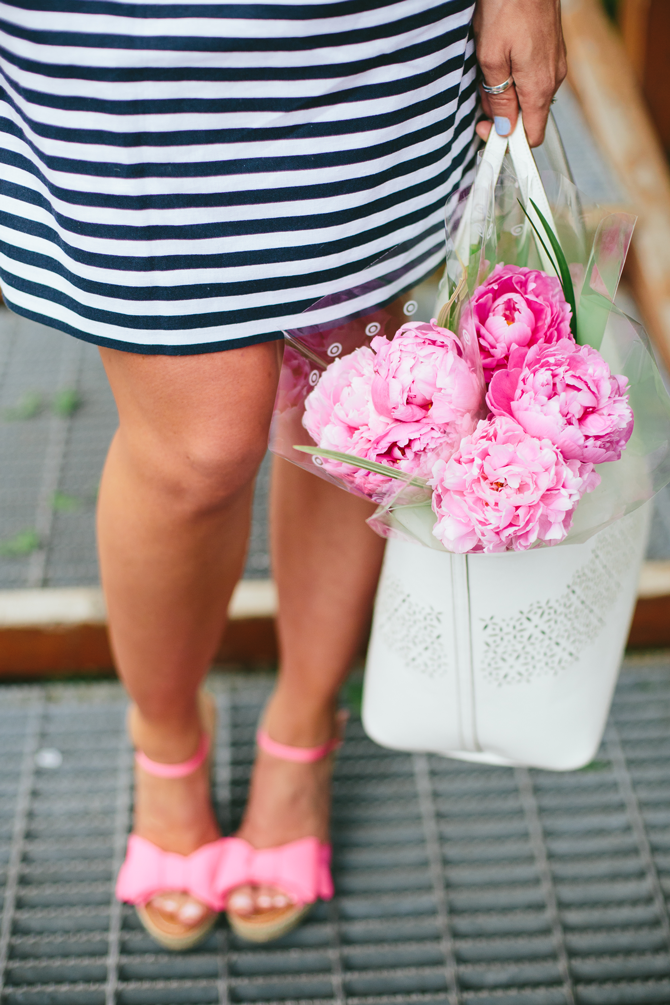 A splash of pink