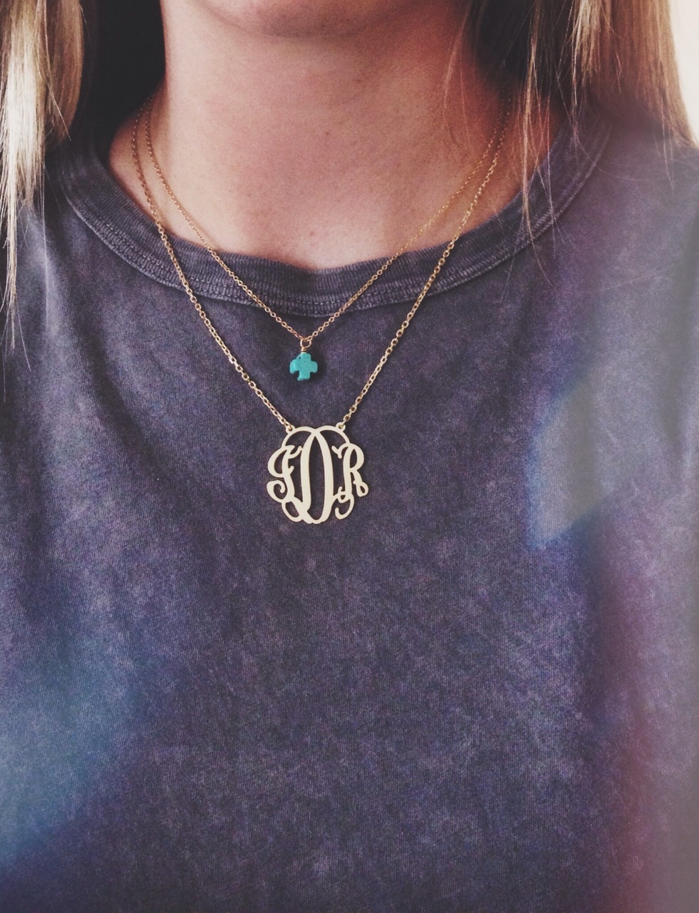 Monogram necklace