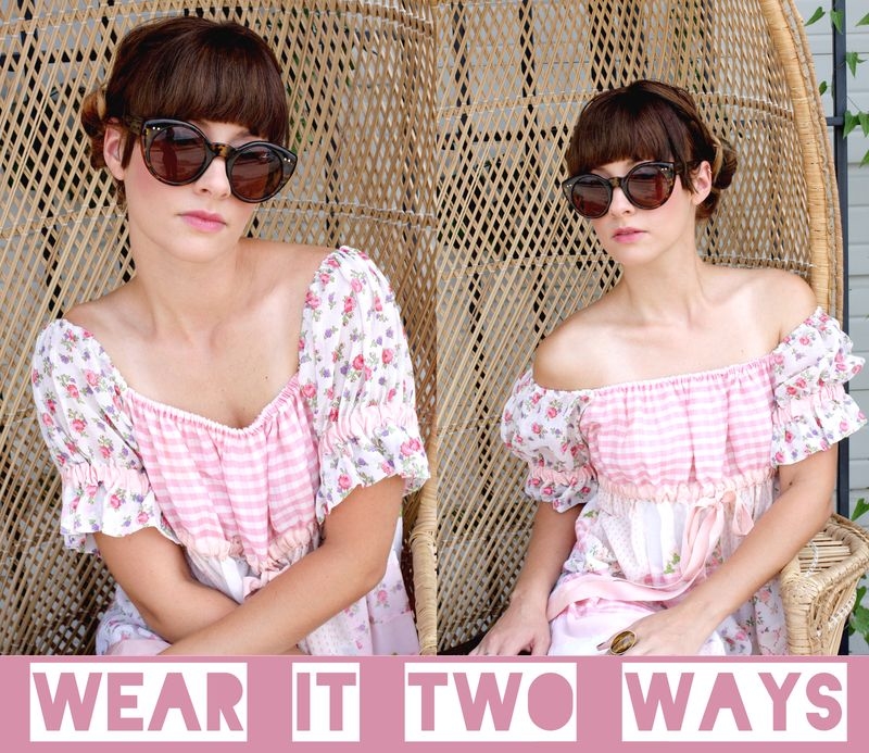 Floral and striped shirt