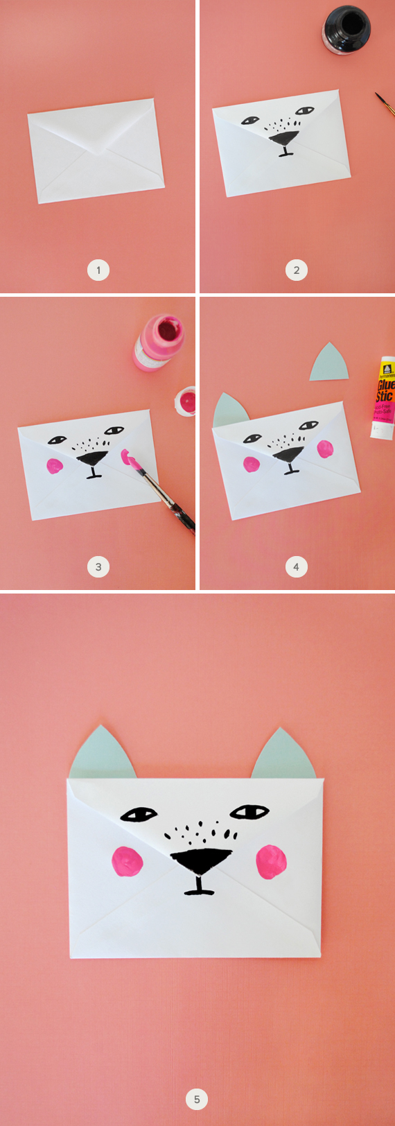 DIY ANIMAL ENVELOPES