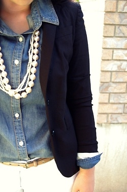 Denim and pearls Denim and pearls
