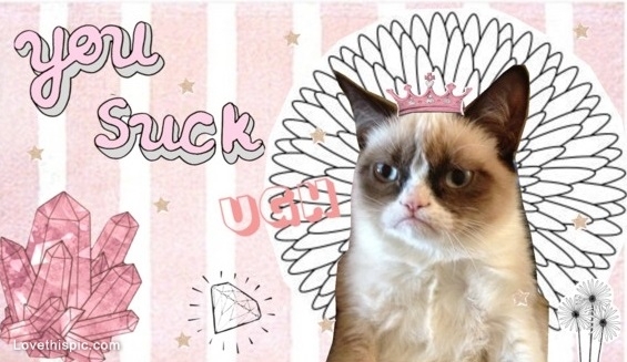 You suck
