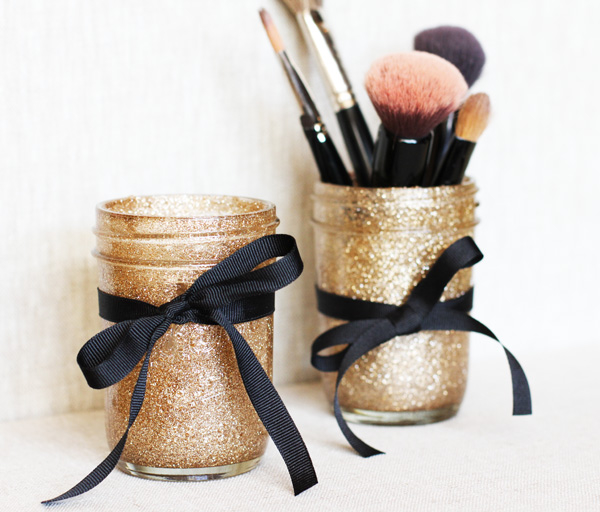 Mason Jar Makeup Brush Holders Mason Jar Makeup Brush Holders