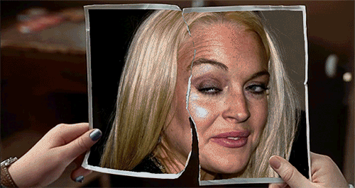 Lindsay all torn up