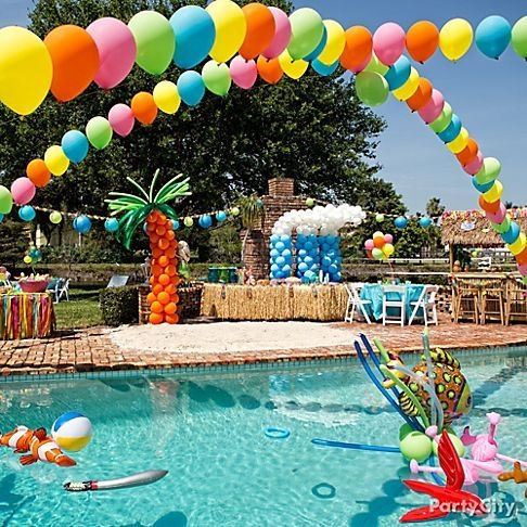 DIY balloon rainbows
