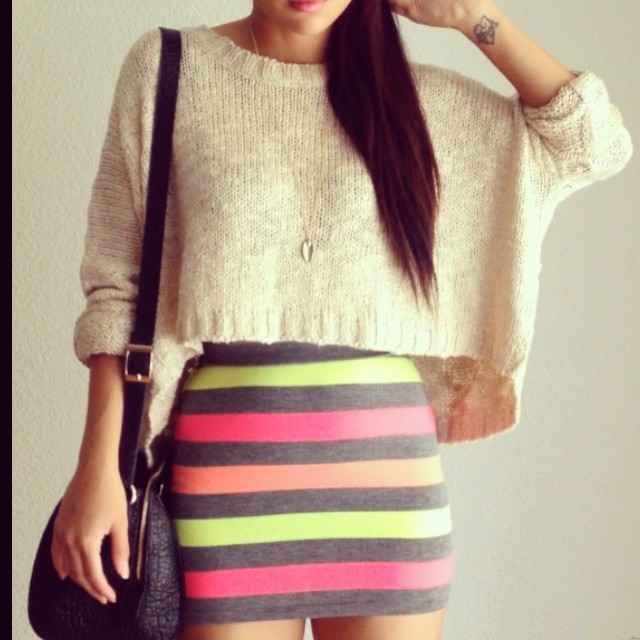 Mini skirt combination Mini skirt combination