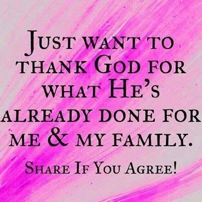 Thank you God