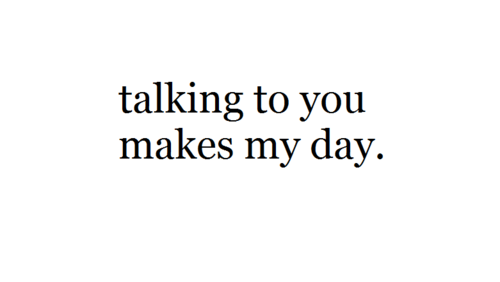 talking to you talking to you