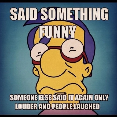 Said something funny Said something funny