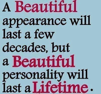 a beautiful personality