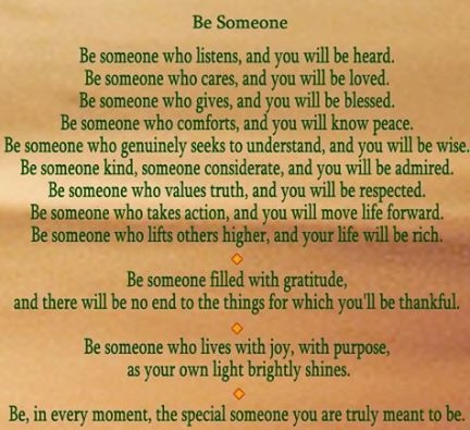 Be Someone