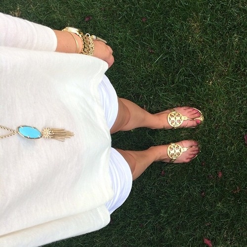 Gold sandals