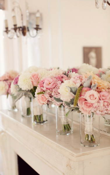 Flowers on the mantel