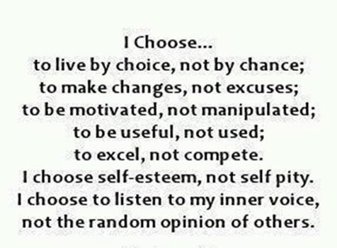 I choose I choose