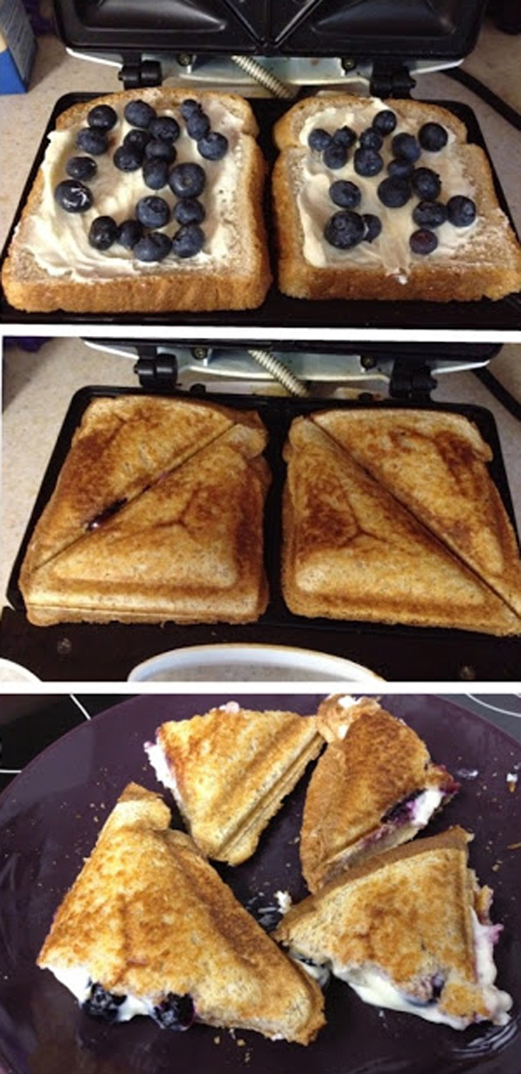 Cream Cheese Blueberry Sandwich