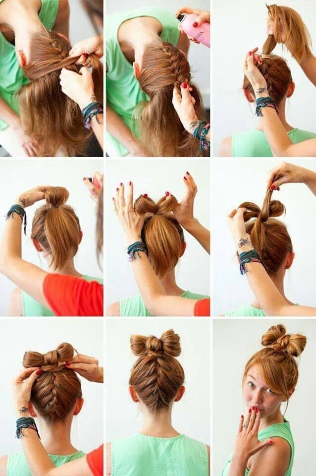 DIY Bow Tie Hairstyle DIY Bow Tie Hairstyle