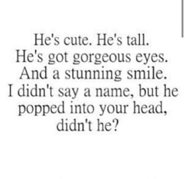 He Popped Into Your Head