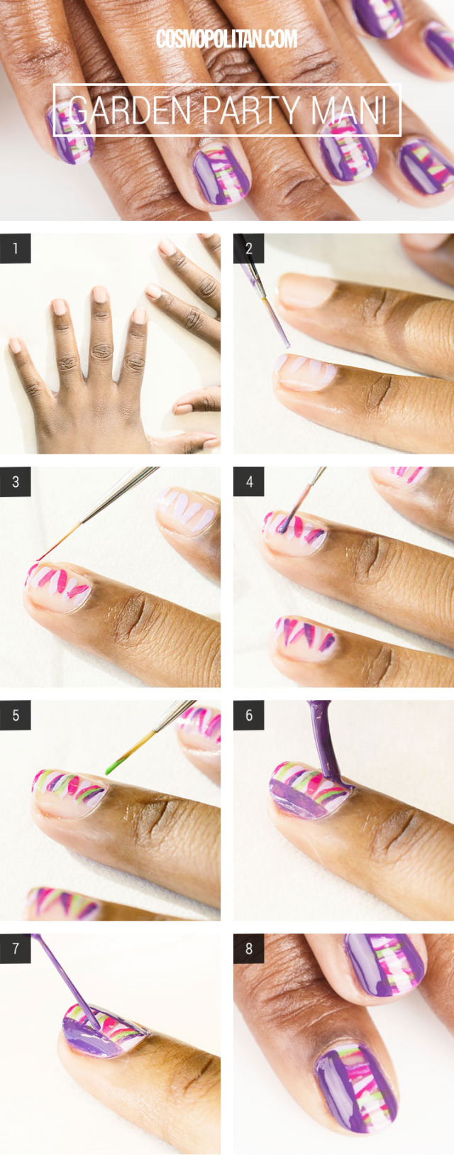 DIY Garden Party Manicure DIY Garden Party Manicure