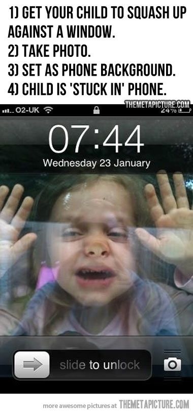 Kids stuck in the phone Kids stuck in the phone
