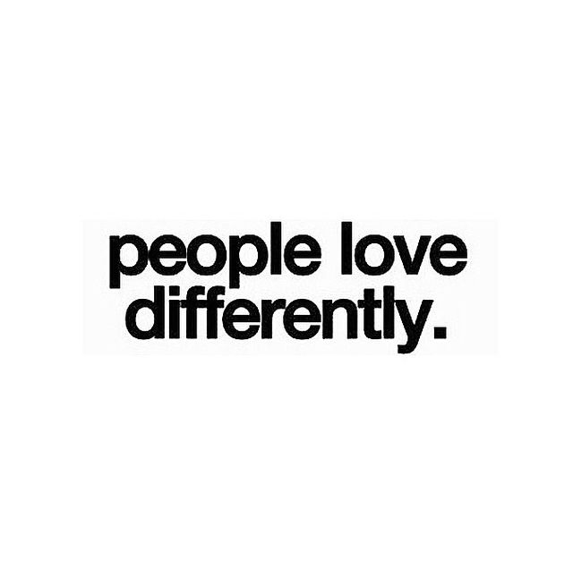 People Love Differently