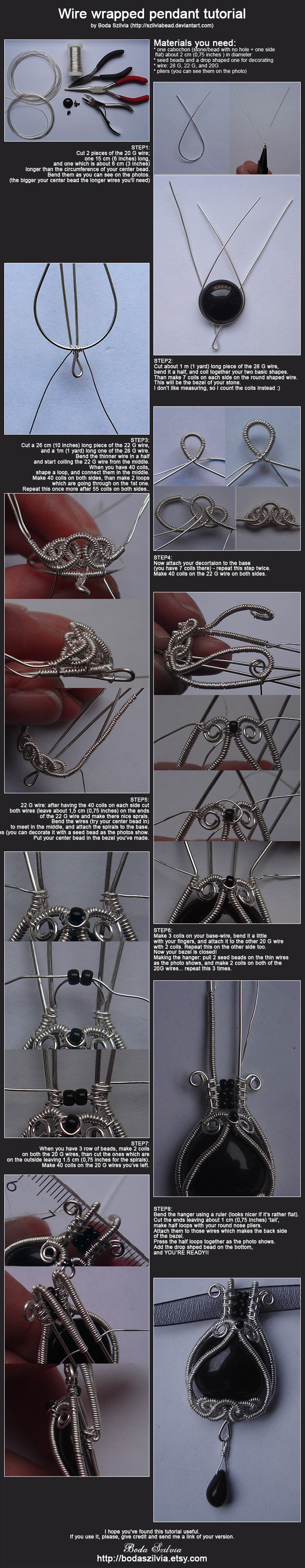 DIY Wire Wrapped Pendant DIY Wire Wrapped Pendant