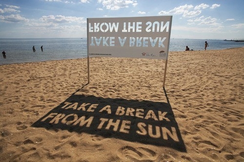 Take a break from the sun Take a break from the sun