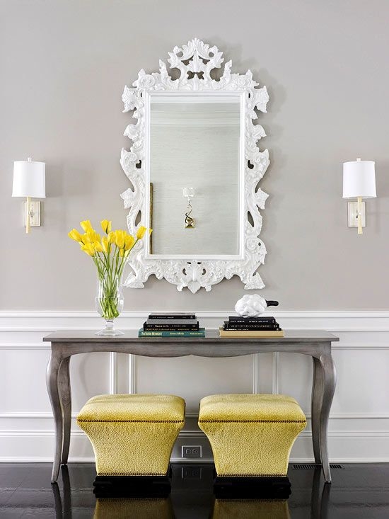 Large white mirror Large white mirror