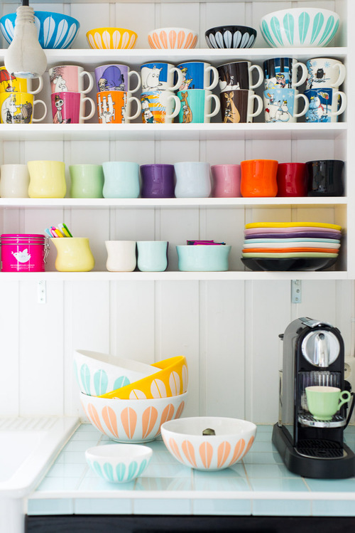 Colorful dishes